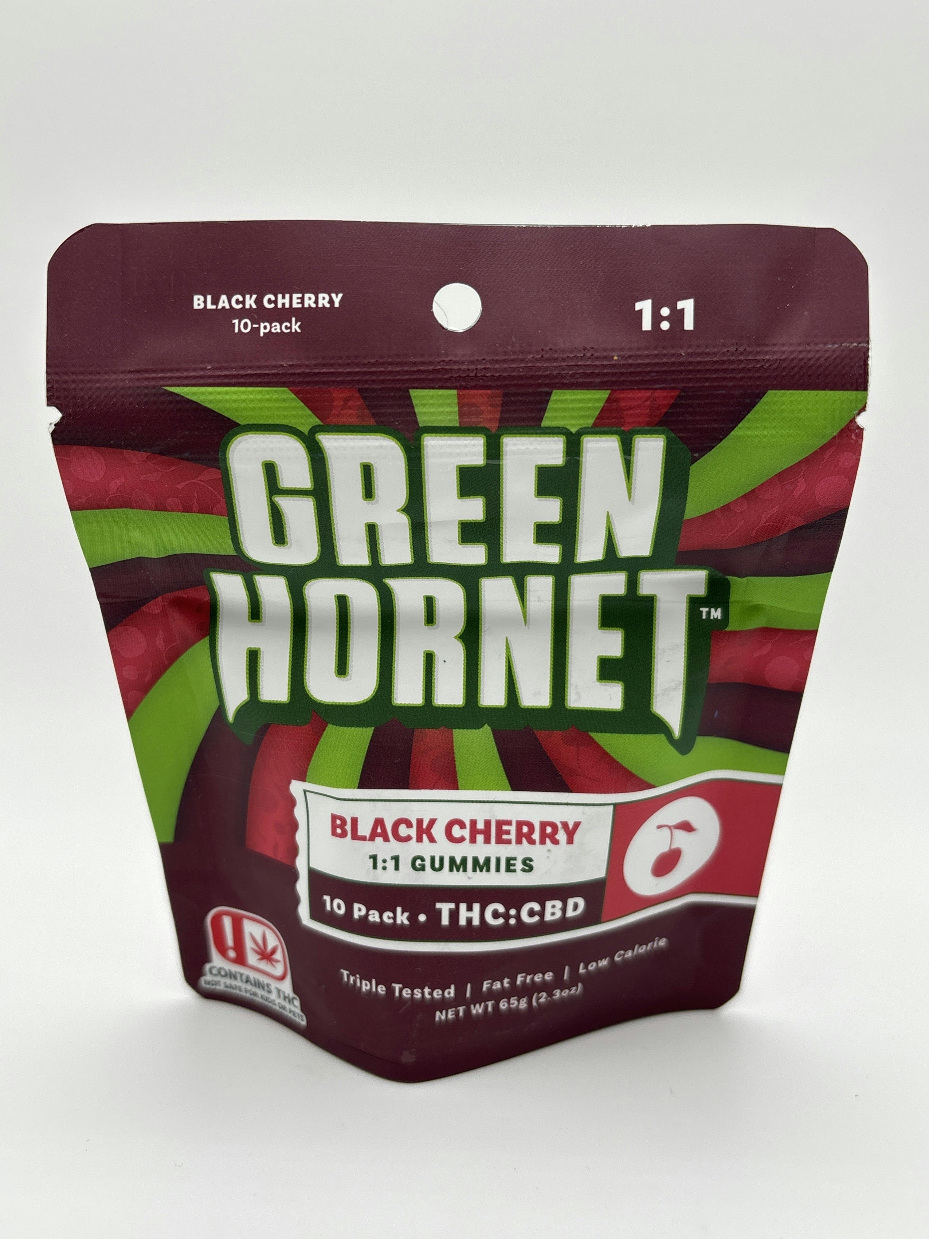 Green Hornet | Black Cherry | THC : CBD | 100MG