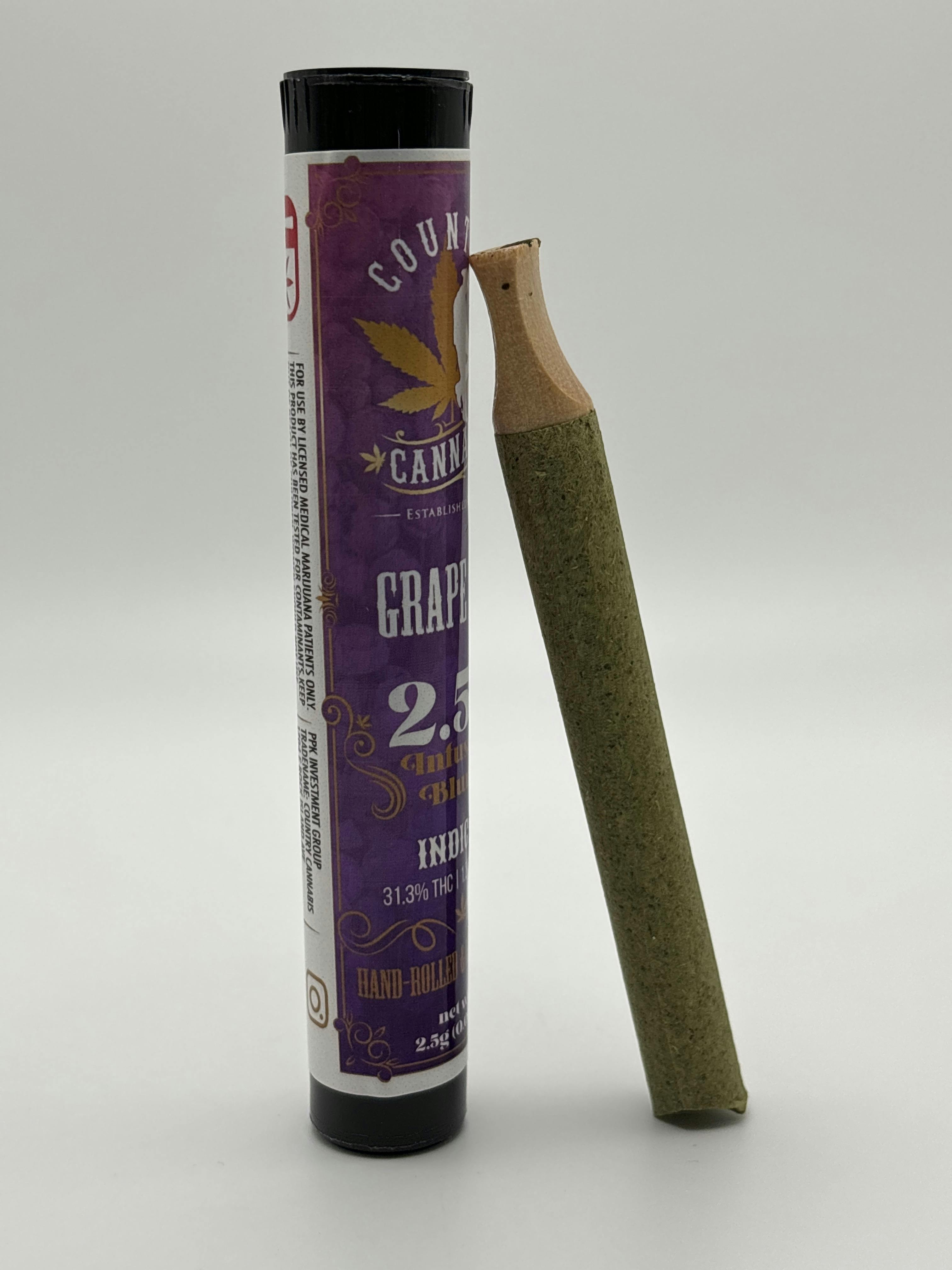 Country Cannabis | Grape OG | Infused Blunt | 2.5 G
