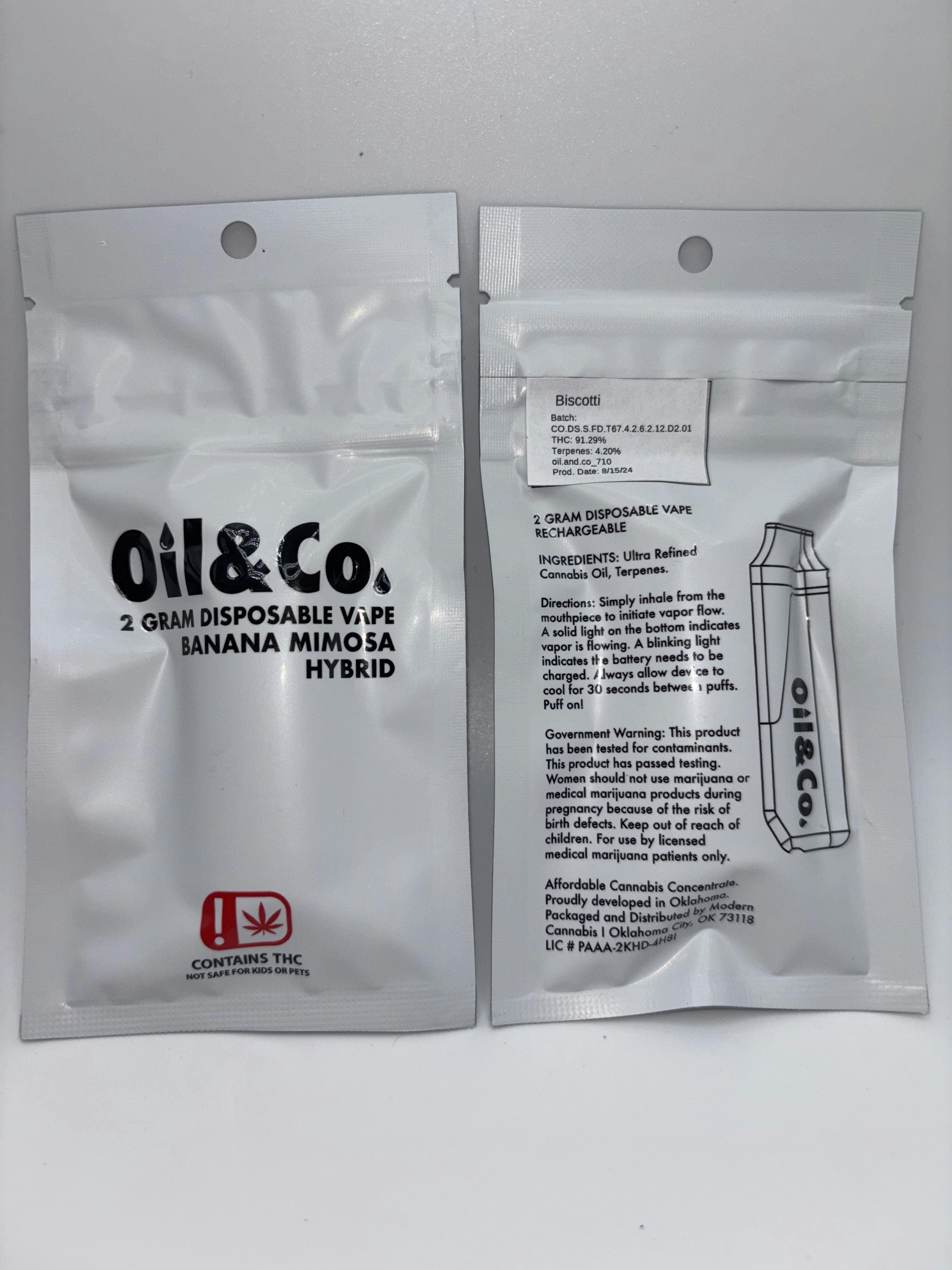 Oil & Co | Biscotti |Dispo 2g