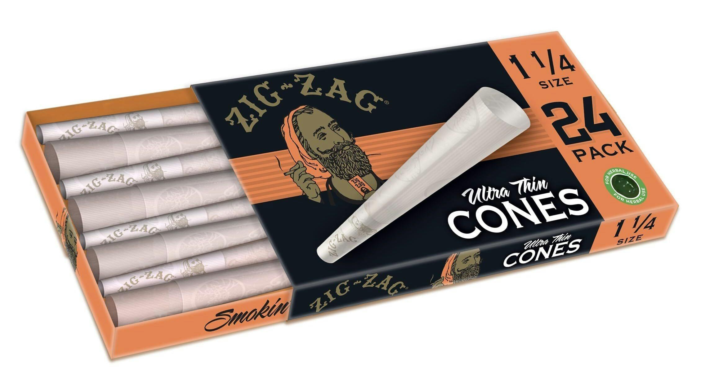 Zig Zag Ultra Thin Mini Cones 24pk $10