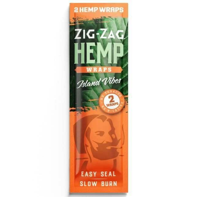 Zig Zag Island Vibes Hemp Wraps 2pk $2 ND
