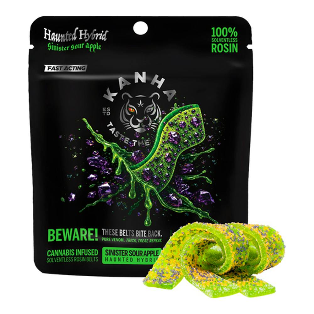 Kanha NANO Haunted Hybrid Sinister Sour Apple Crunch Rosin Belts