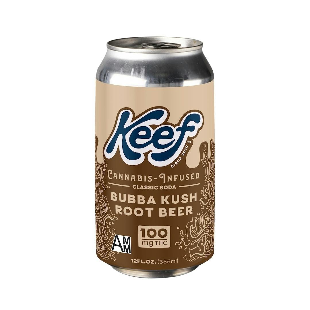 Keef - Edible - Beverage - Bubba Kush Root Beer - Hybrid - 100MG at Speakeasy Dispensary