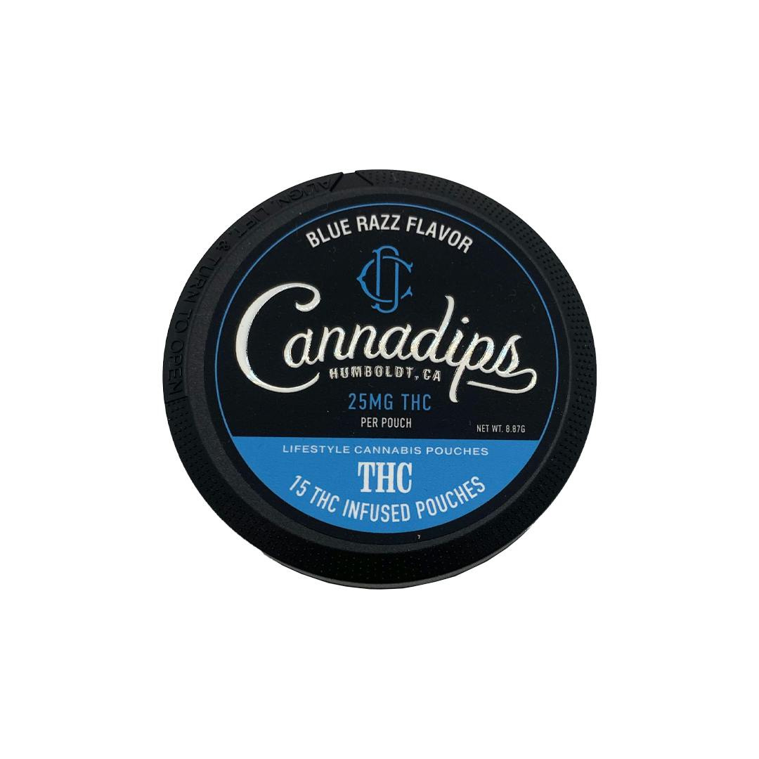 DHC - Pouches - Tincture - Cannadips Blue Raz - Hybrid - 375MG