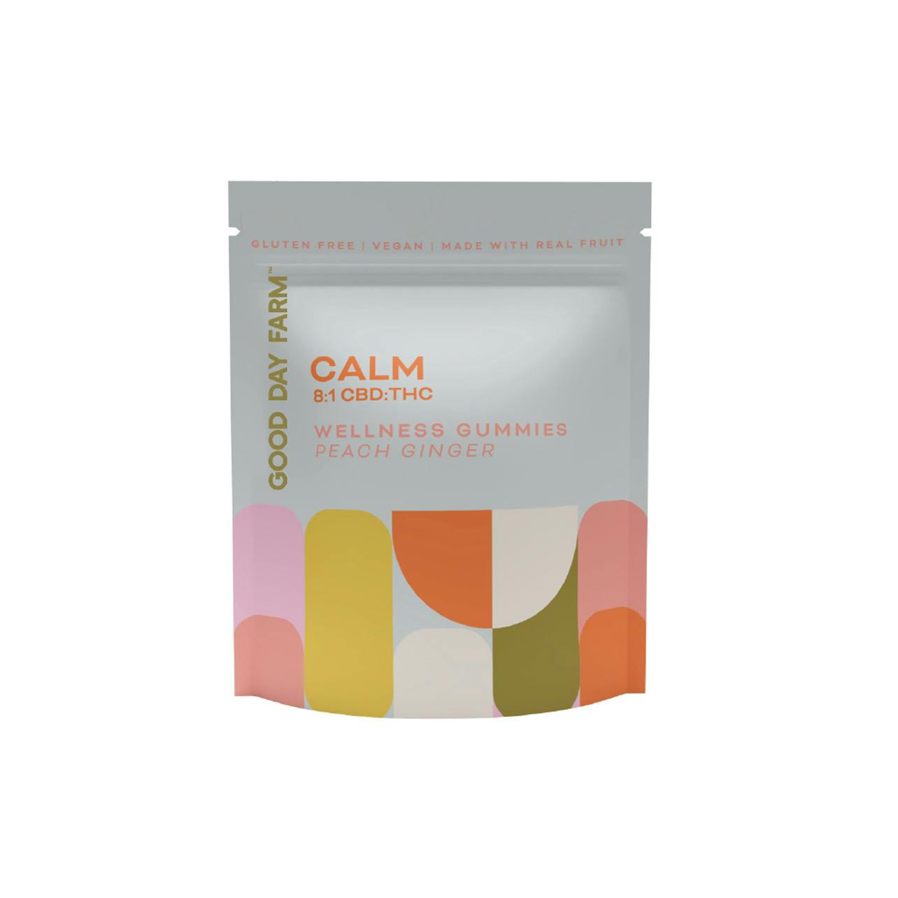 GDF - Edible - Gummies - Peach Ginger Calm 8:1 CBD:THC - Hybrid - 50MG at Speakeasy Dispensary