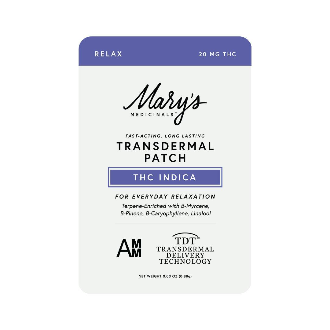 Mary's Medicinals - Topical - Patch - Relax 1:1 - Indica