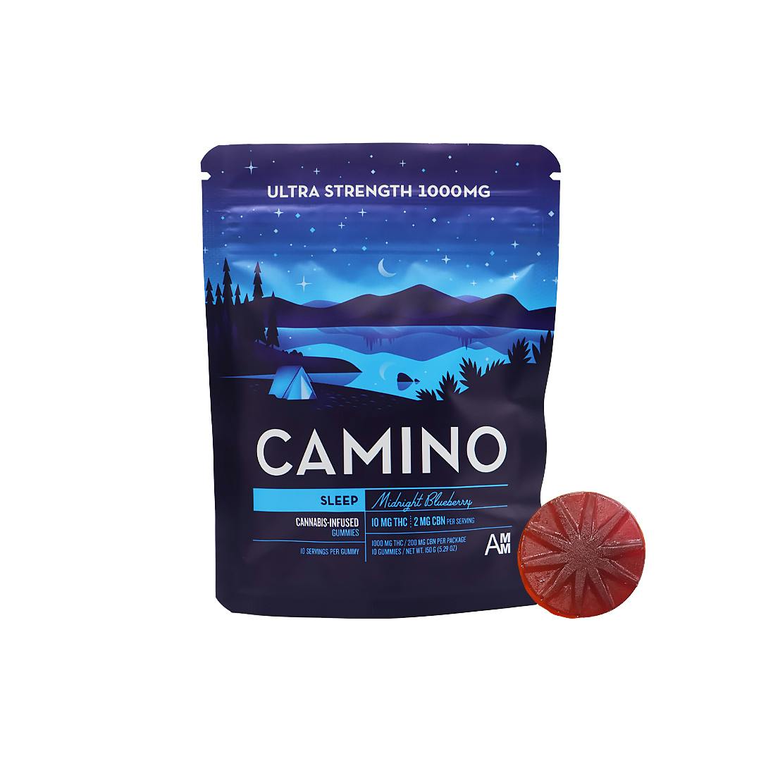 KIVA - Edible - Gummies - Camino Midnight Blueberry (Sleep) 5:1 - Indica - 1000MG