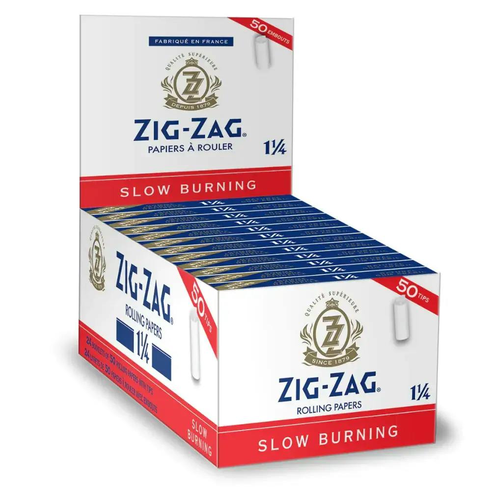 Zig-Zag White 1-1/4 papers w/50 Tips