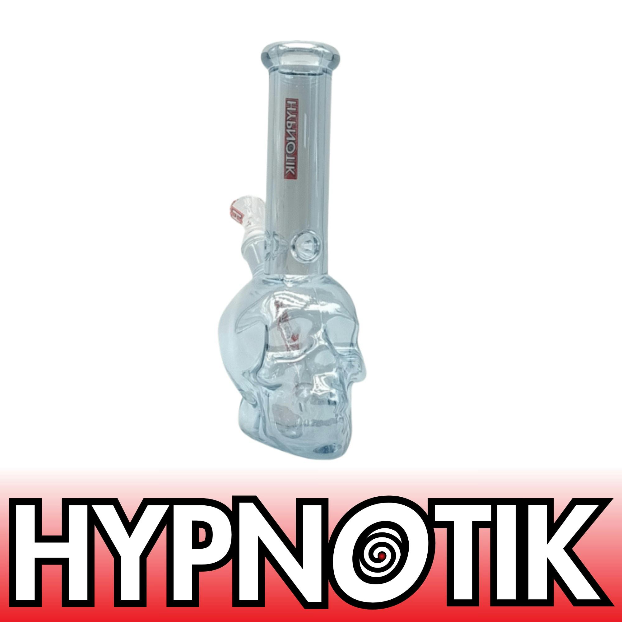 8 inch Skull Base Bong - Steel Blue