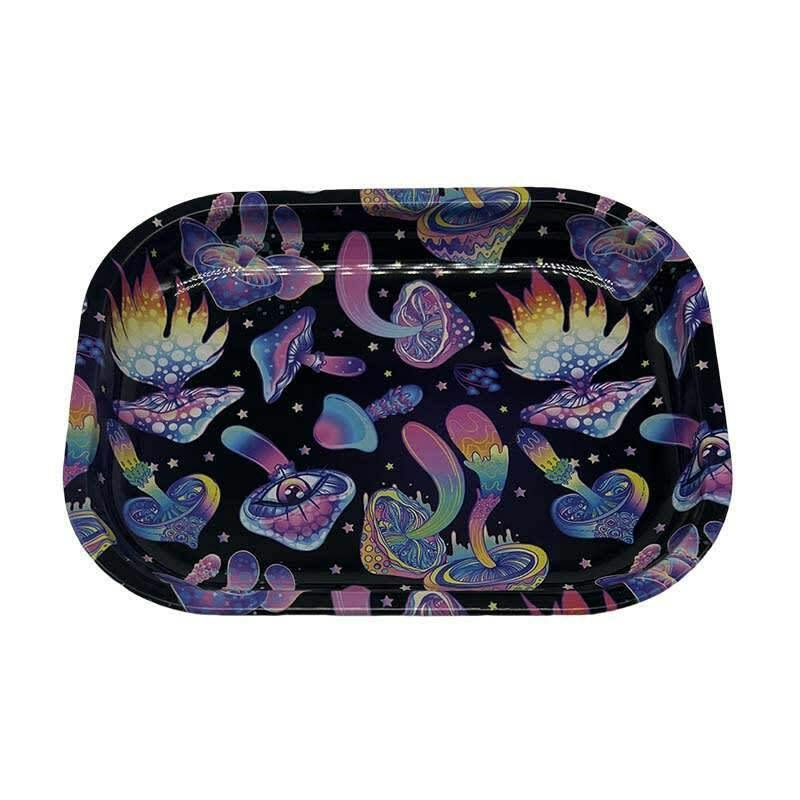 PSYCHEDELIC MUSHROOM ROLLING TRAY - small