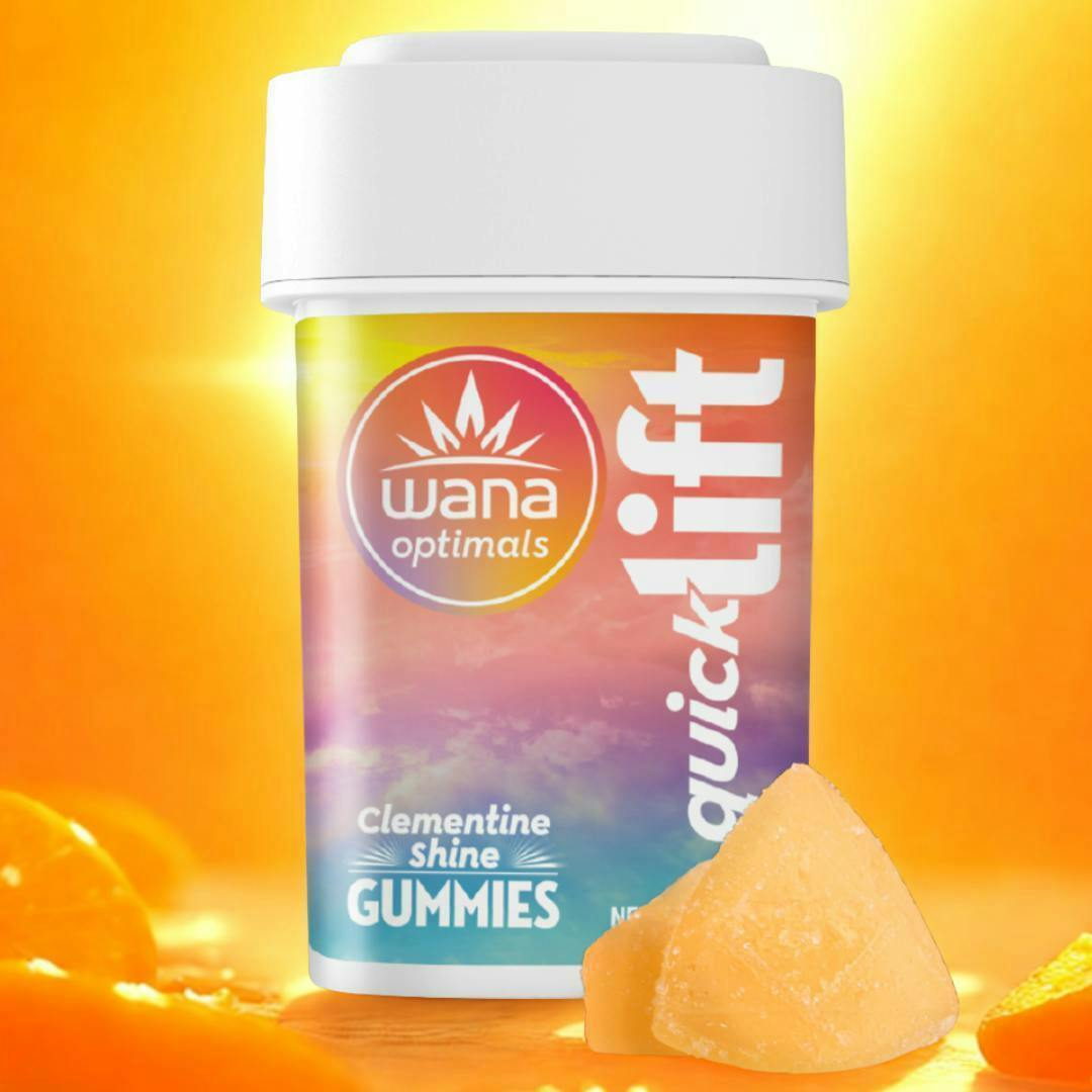 Wana Optimals Quick Lift Gummies 1:1:1 CBG:THCV:THC 20pk (100mg) Clementine