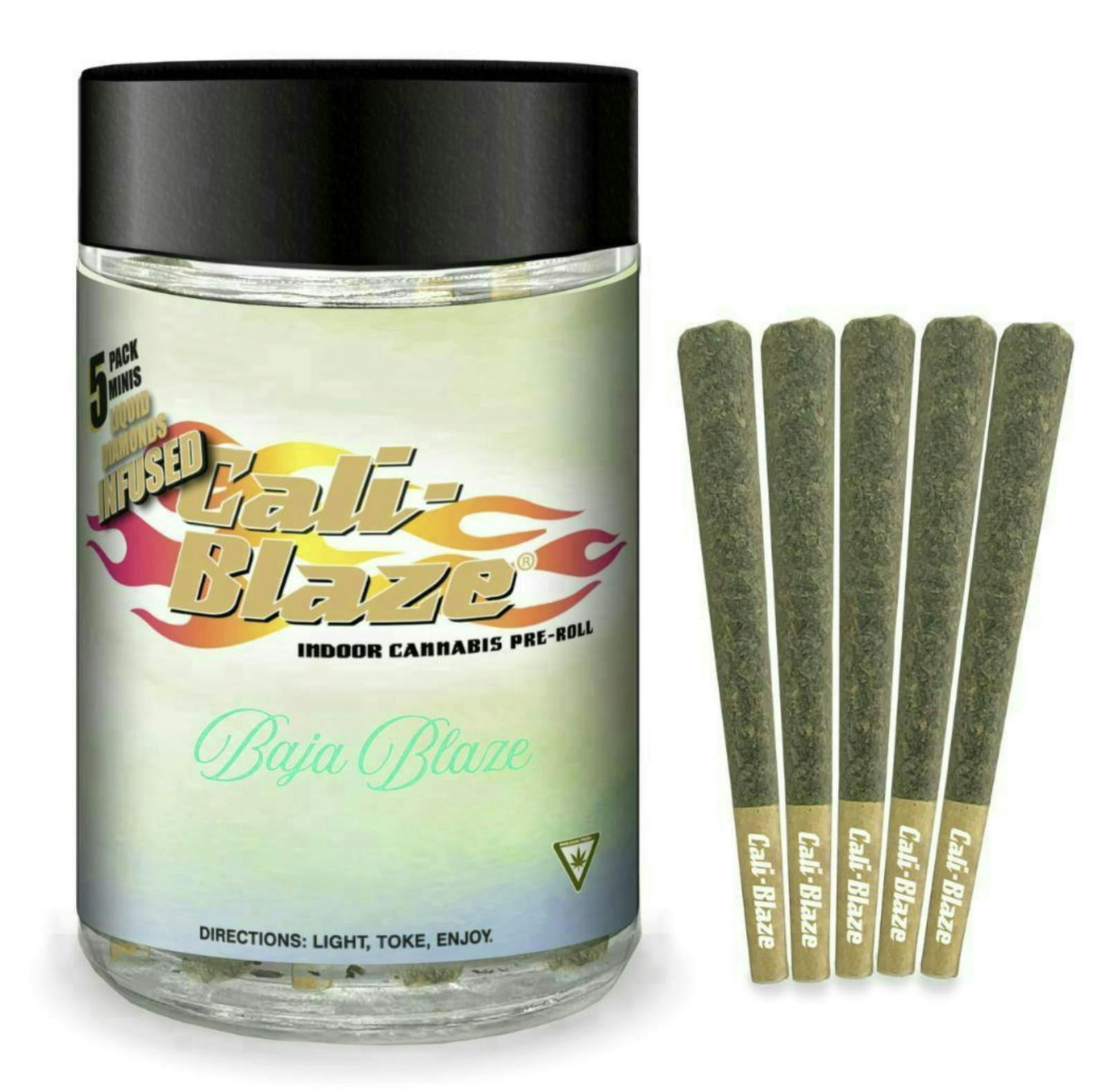 Cali Blaze Infused Prerolls (5 x 0.7g) Baja Blaze
