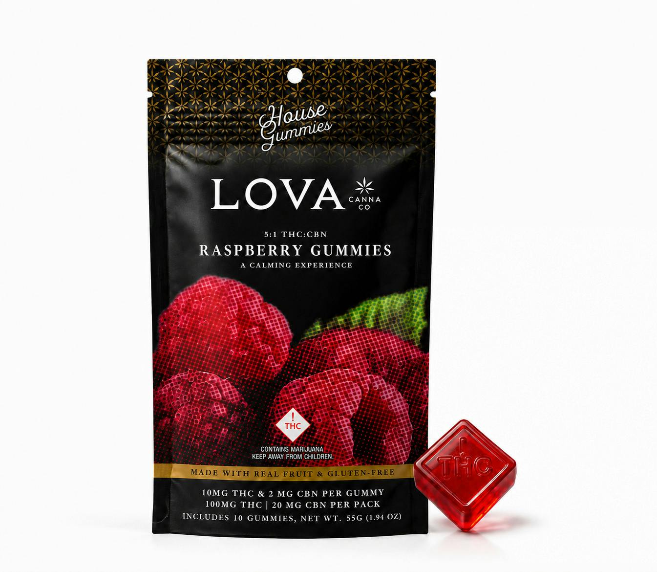 Strawberry & Raspberry-(H)-Gummies-100mg-LOVA