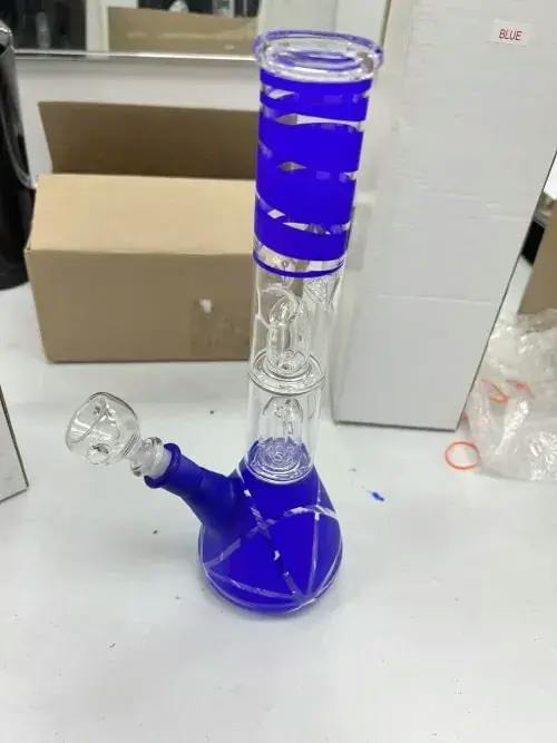 12" Double Perc Bong
