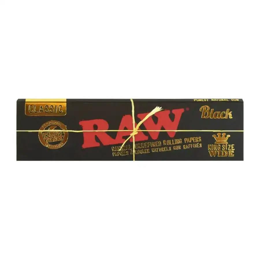 RAW - Black King Size Wide Papers
