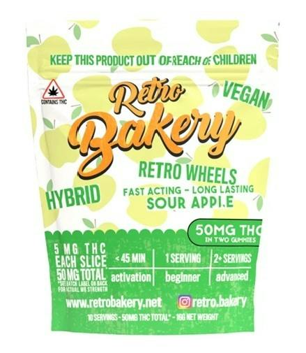 Sour Apple Wheels 50mg THC