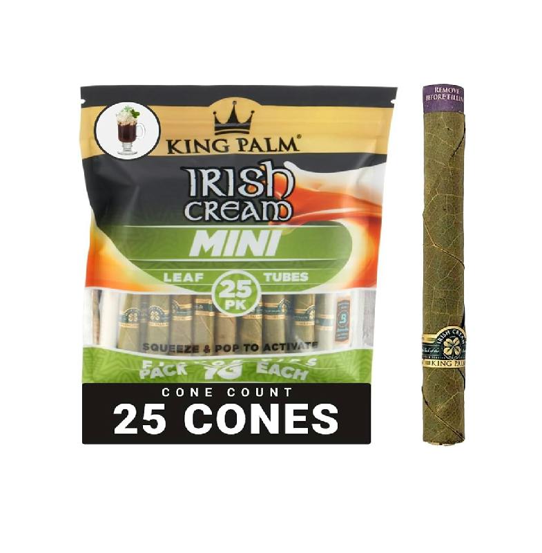 King Palm - Mini Cones Organic Leaf 1gr, 25pc/pk 8pk/box