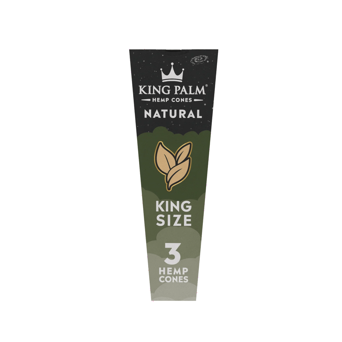 King Palm - 1.25 Size Hemp Cones Natural 3pc 15pk