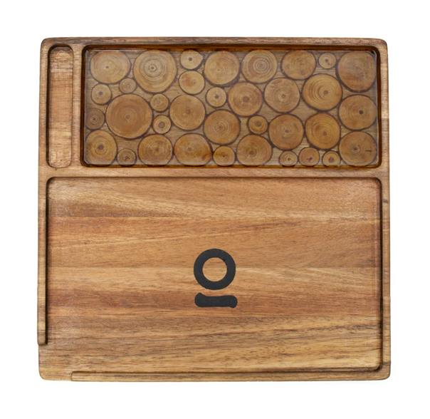 Ongrok Roll Tray Log Wood Acacia