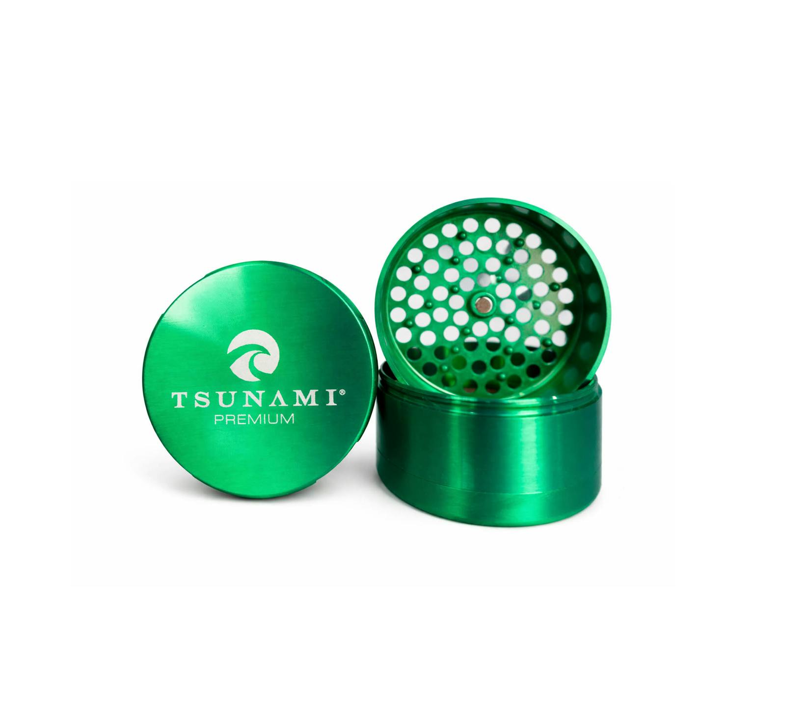 Tsunami Premiun Micro Teeth Grinder Metal 5 Part 63mm | Green