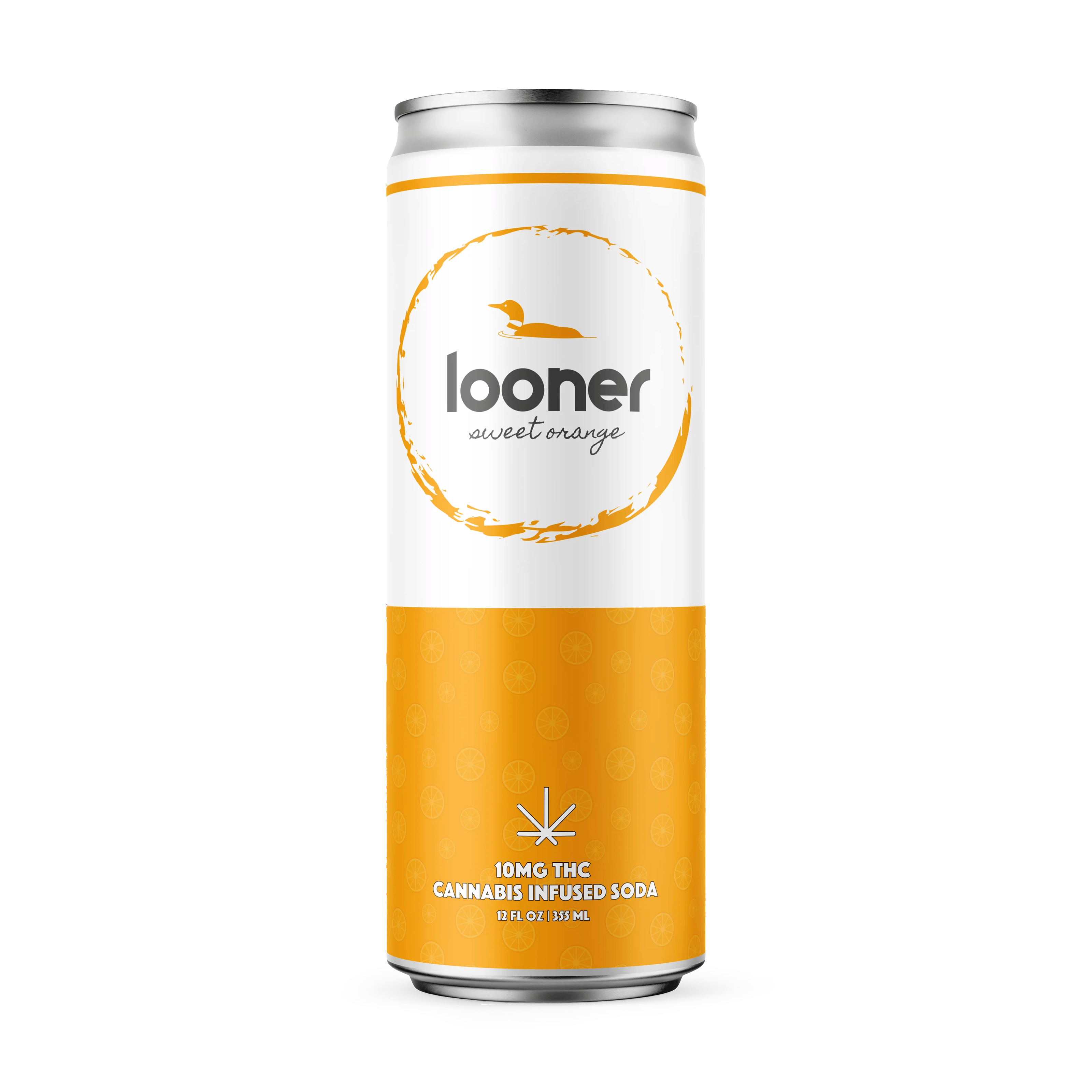 Looner Legal THC Cannabis Soda 10mg, 12oz | Sweet Orange