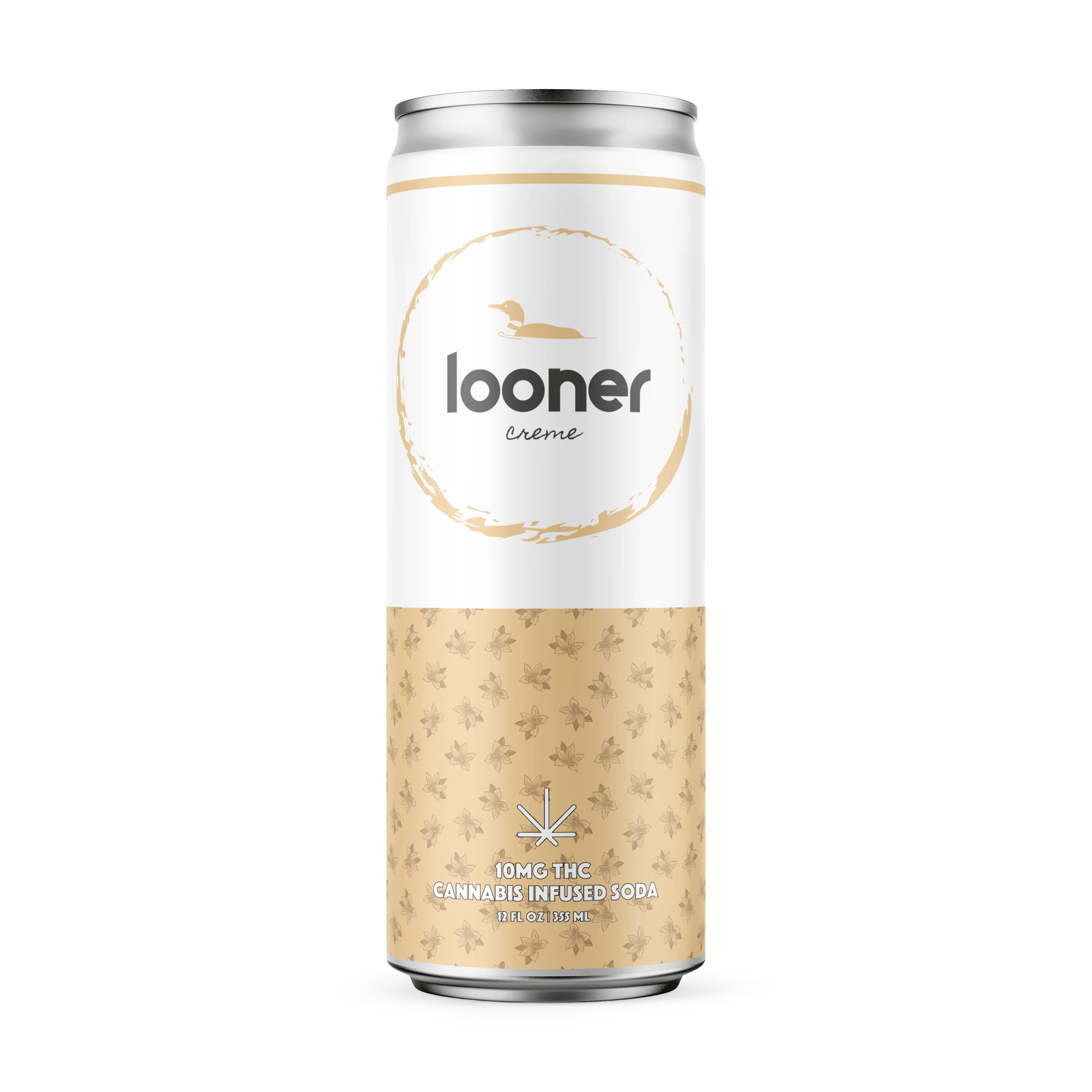 Looner Legal THC Cannabis Soda 10mg, 12oz | Creme