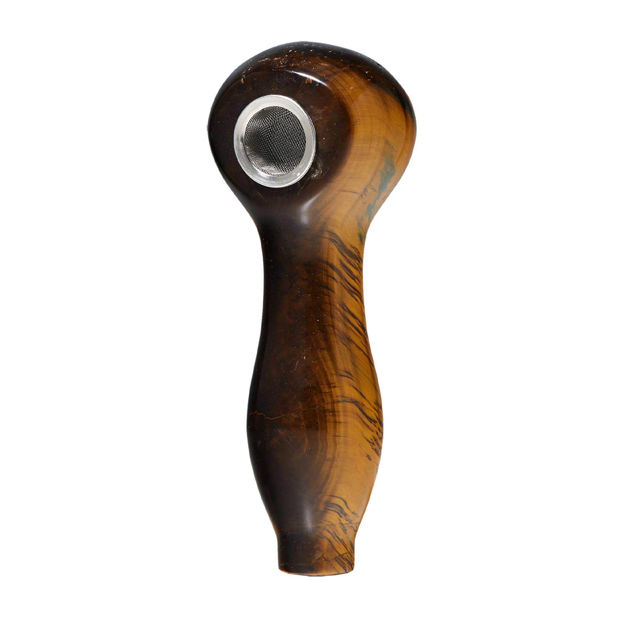 Gemstone Spoon Pipes Tiger's Eye
