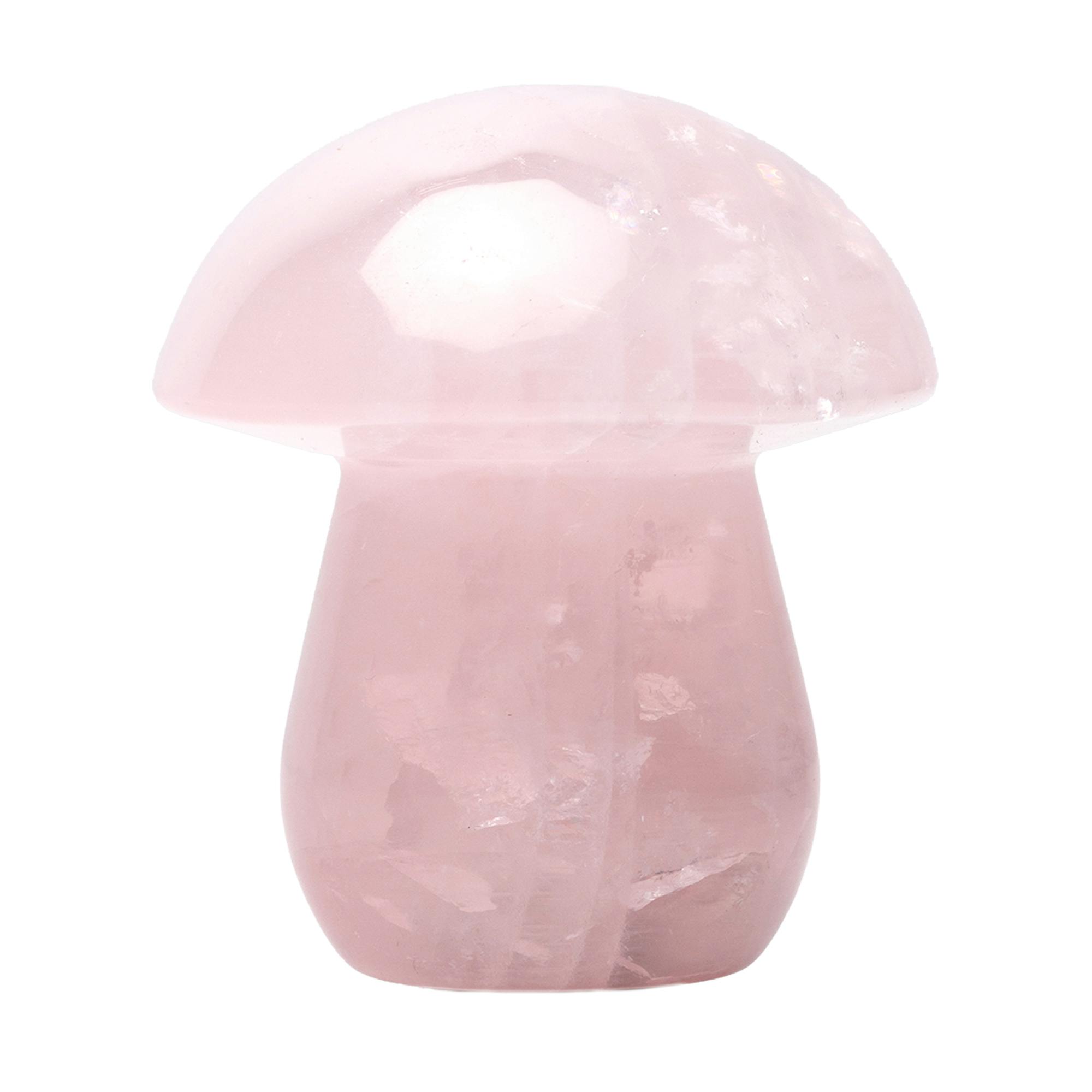 Gemstone Shroom Pipe Rose Quartz