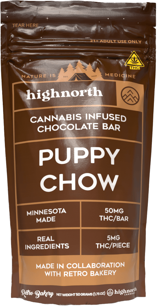 Peanut Butter Puppy Chow Milk Chocolate Bar 50MG THC