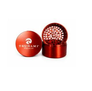 Tsunami Premiun Micro Teeth Grinder Metal 5 Part 63mm | Red