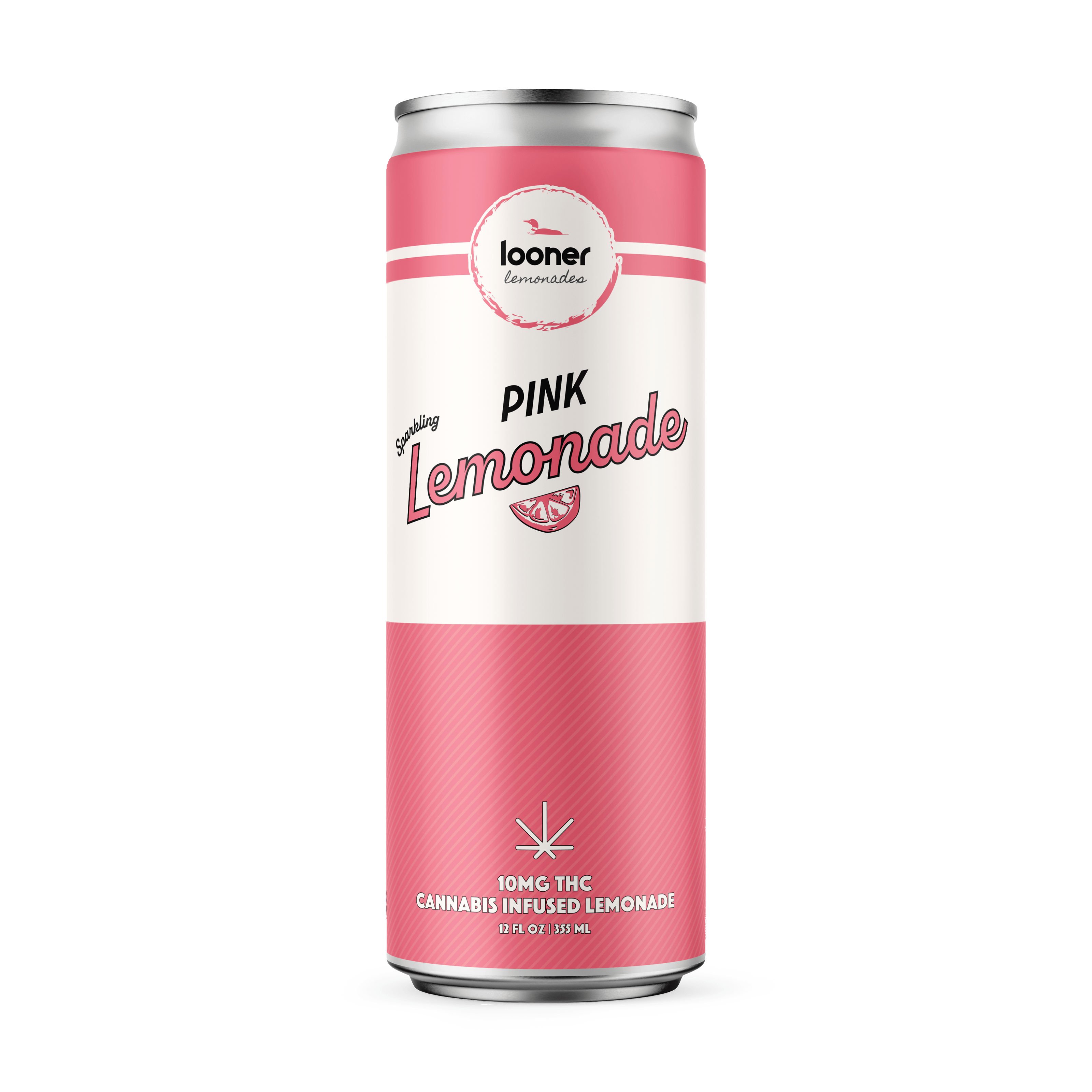 Looner Legal THC Cannabis Lemonade 10mg 12oz | Pink Lemonade