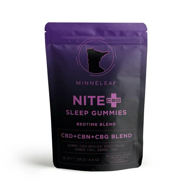 NITE+ CBG Bedtime Blend (Extra Strength Sleep Gummy) 25 pieces per bag