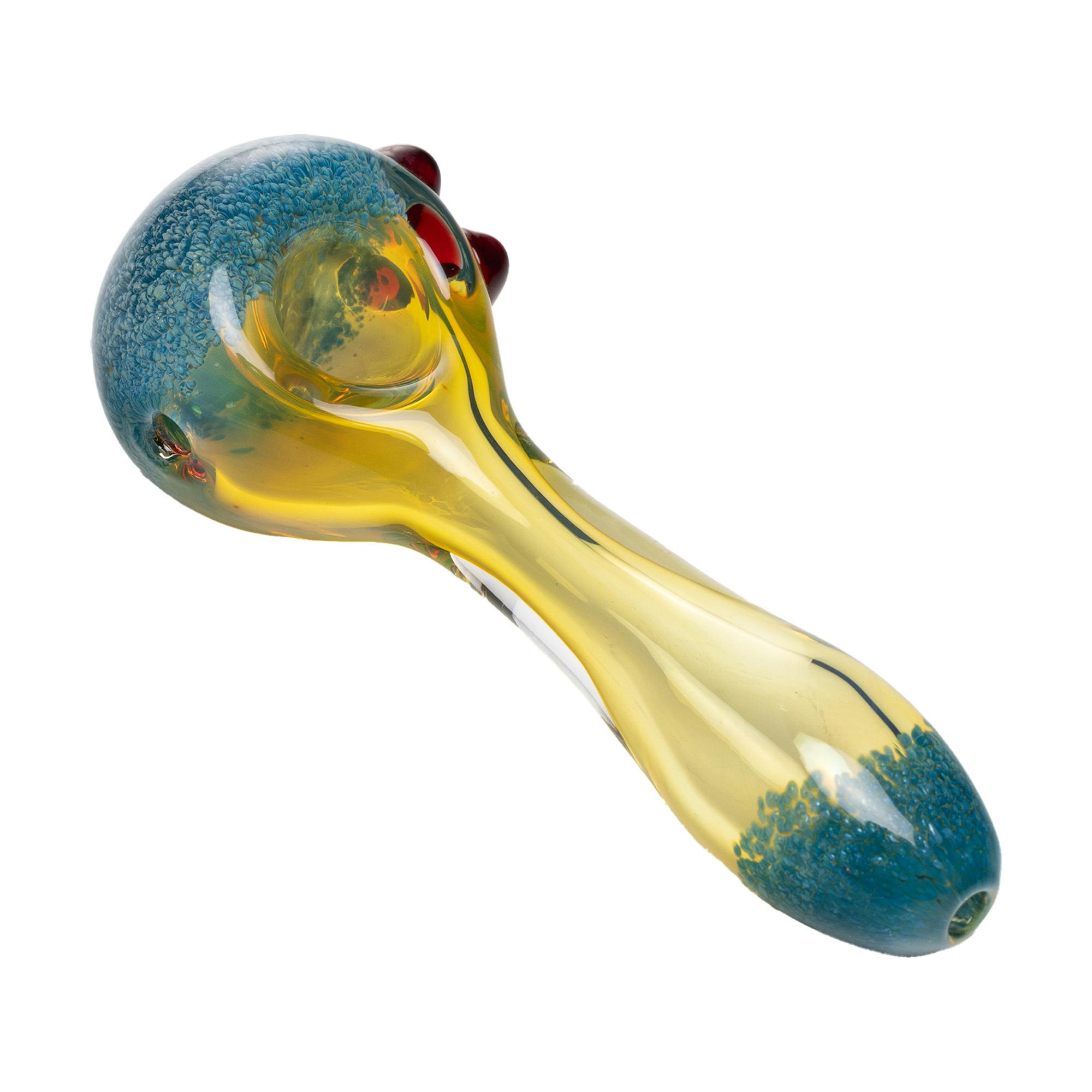 Spoon Pipe Model B | Blue Silver Fumed