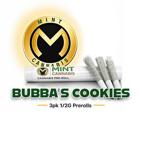 Mint Premium 0.5g/3pk Prerolls - Bubbas Cookies
