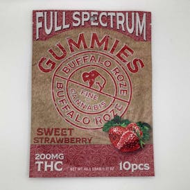 Buffalo Roze-Nano-RSO Gummies-Sweet Strawberry 200mg