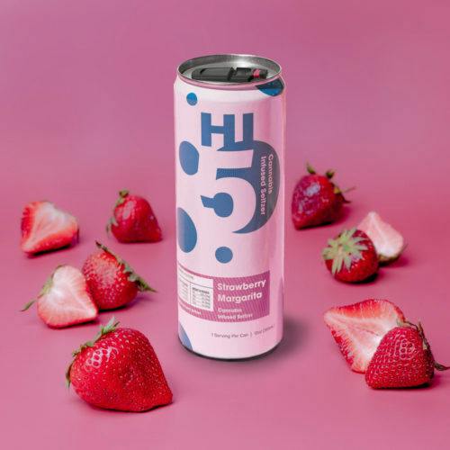 Hi5 Strawberry Margarita Seltzer 10mg/1pk at East Coast Cannabis - Waterville