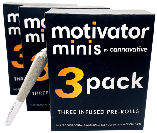 Cannavative Mini Motivator Gentleman Jack Infused Minis 0.5g ea | 3-Pack