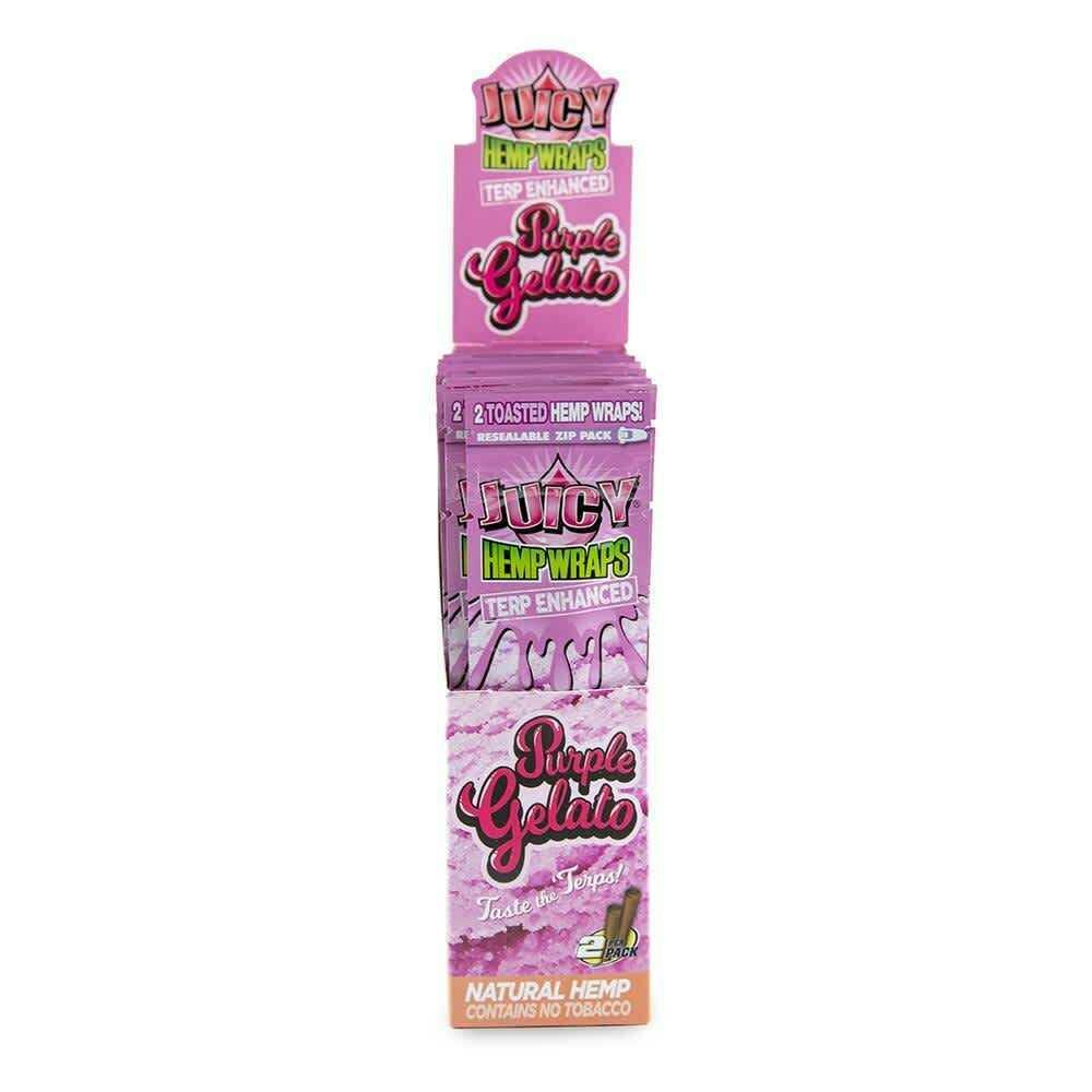 Juicy Jays Terp Infused Hemp Wraps 2pk - Purple Gelato