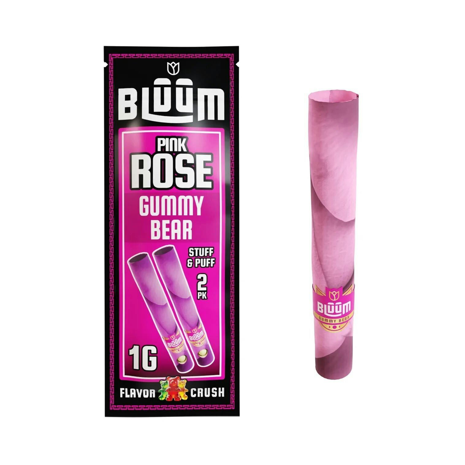 Bluum - Pink Rose Gummy Bear Flower Rolls 2pk