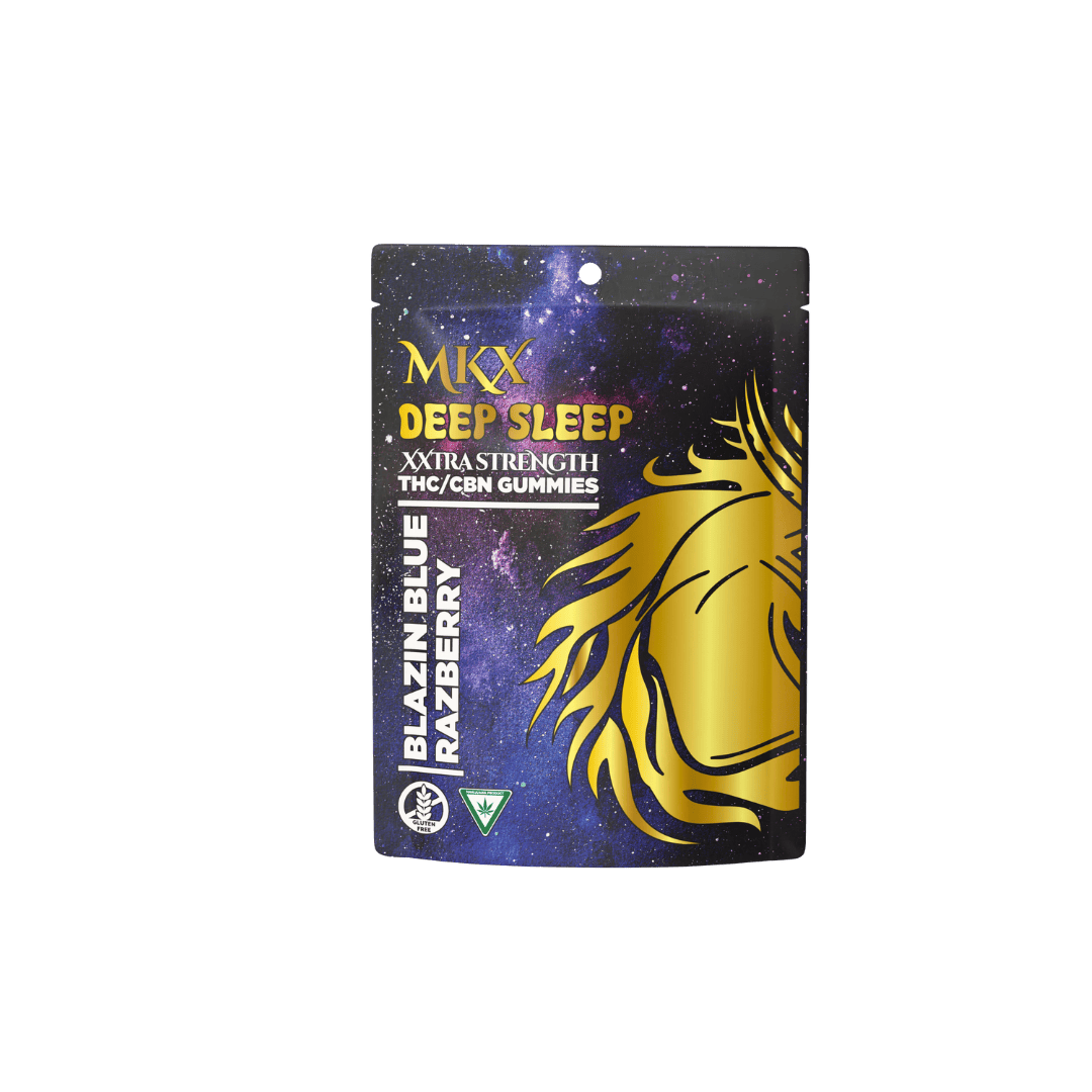 MKX Deep Sleep - Blue Razz 4:1 THC:CBN Gummies 200mg