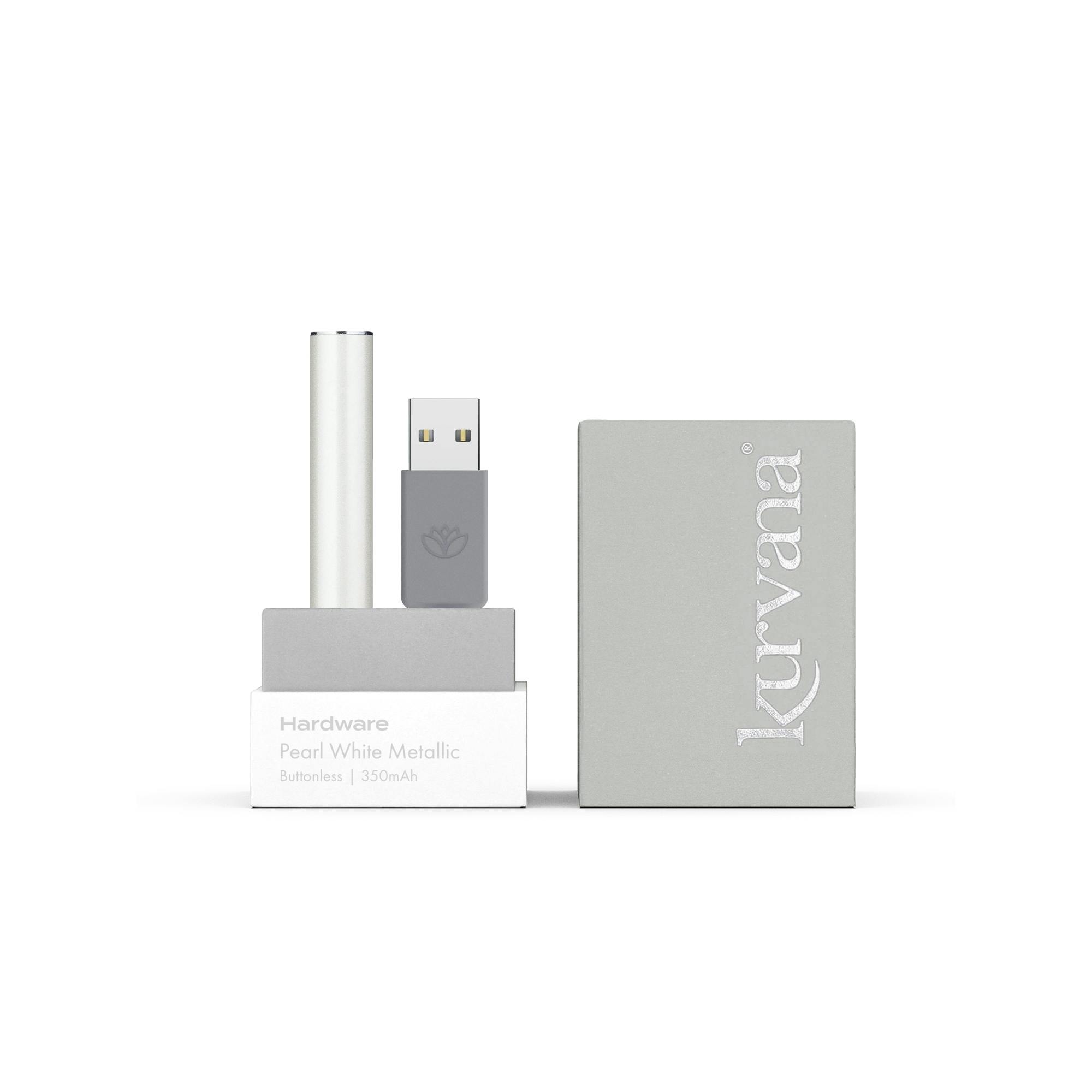 KURVANA - 510 BATTERY - BUTTONLESS WHITE - 1PC