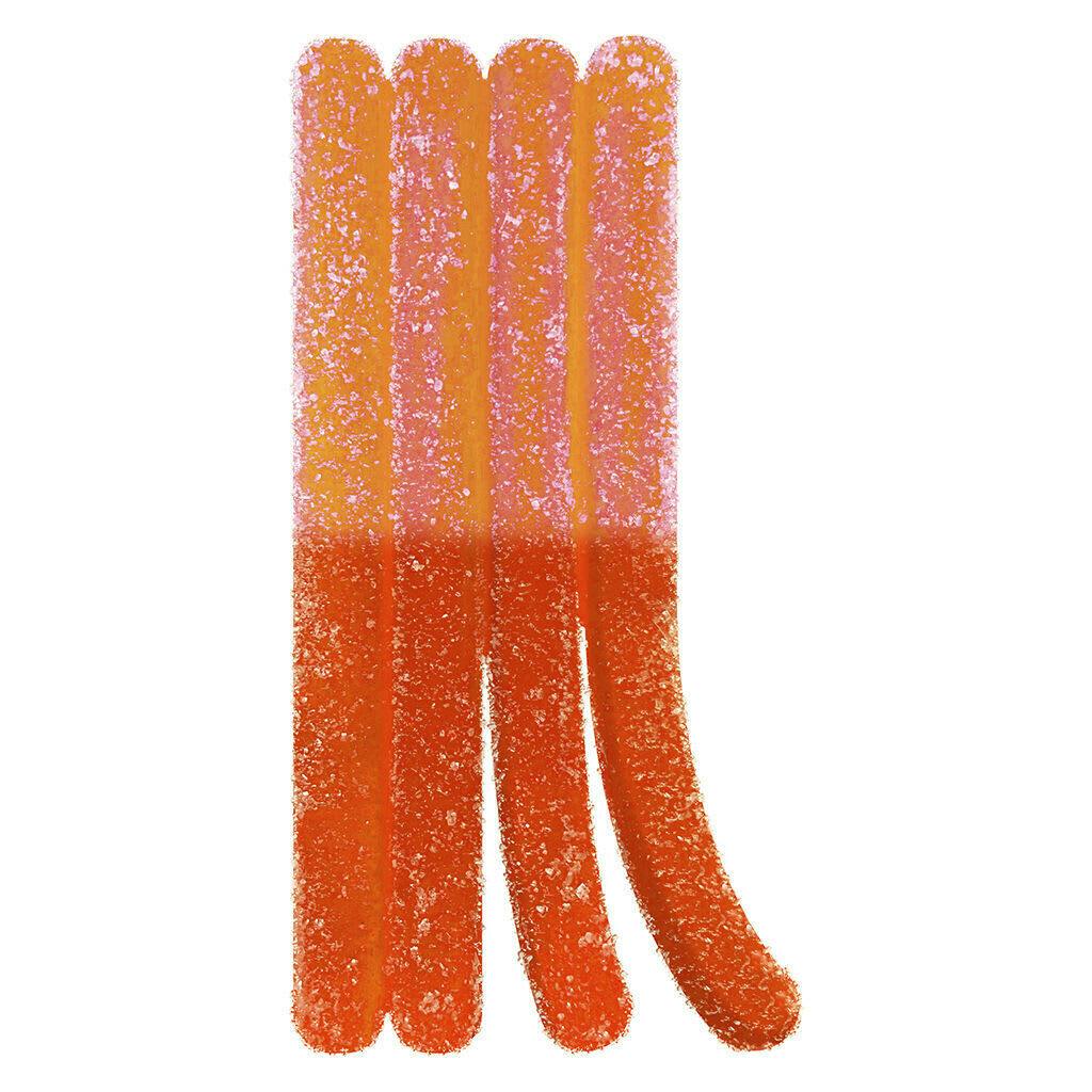 SOUR FIZZY PEACH LEMONADE CBG:CBN:THC:CBD CHEWS - 10