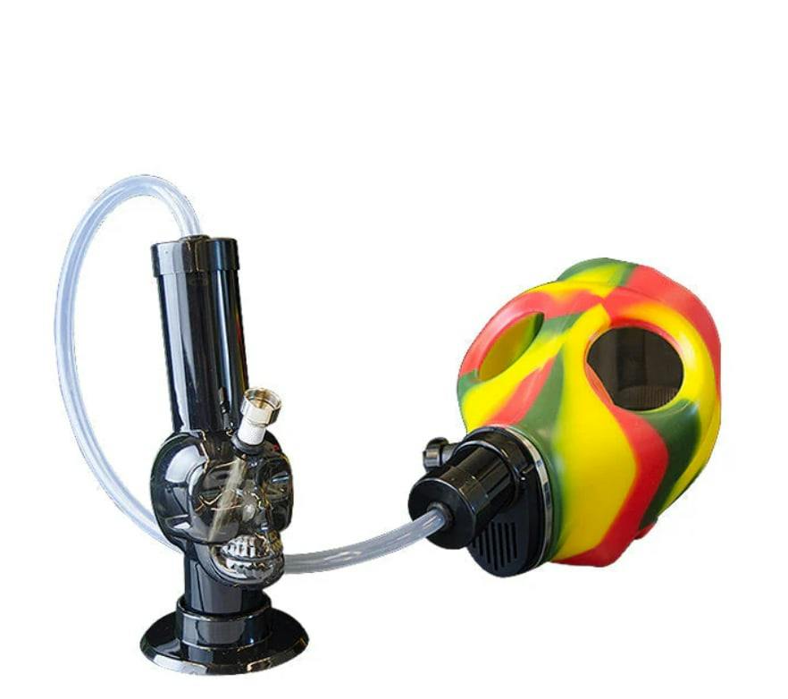 GAS MASK W/ACRYLIC SKULL