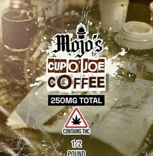 21+ CUP O' JOE Nano Infused THC Coffee (Medium Roast 1/2 Pound) - 250MG Total