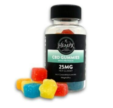 750mg CBD Gummies- Assorted Fruit Flavors (30 Count)
