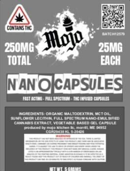 250mg THC NANO Capsules at Headies Medical Cannabis Dispensary (Biddeford)