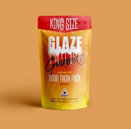 Glaze | Twin Pack Gummy | Pineapple Mango | 20pc | 1000mg