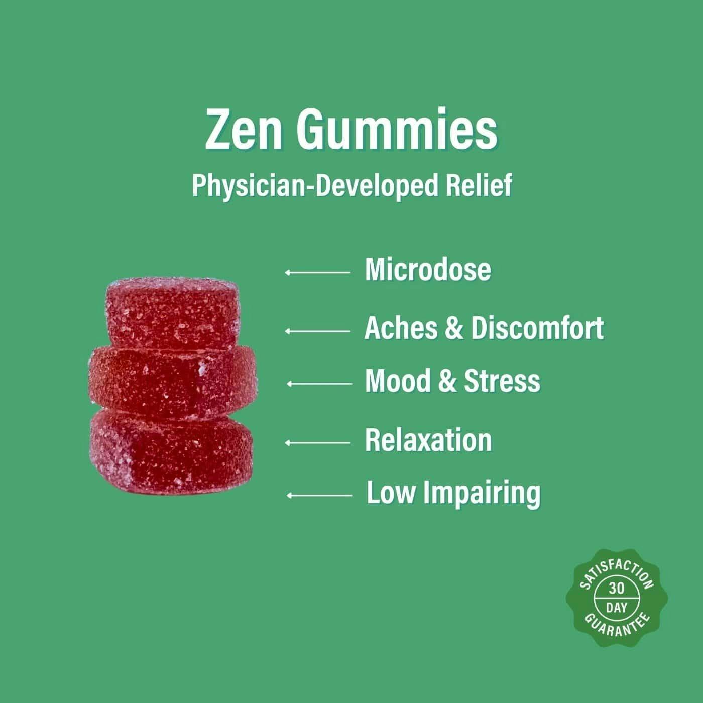 21+ Healer Zen Gummies 8mg CBD + 2mg THC