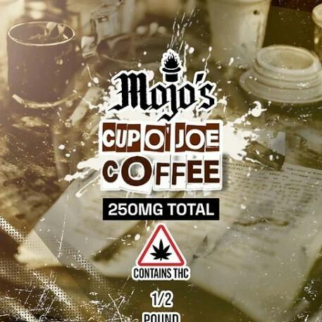 21+ CUP O' JOE Nano Infused THC Coffee (Dark Roast 1/2 Pound) - 250MG Total