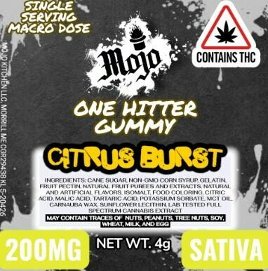200mg ONE HITTER SATIVA CITRUS BURST Gummy